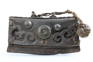 Antique Tibetan Mechak (Chuckmuck) Flint & Steel Fire Pouch, 19th–20th C. - Picture 1 of 10