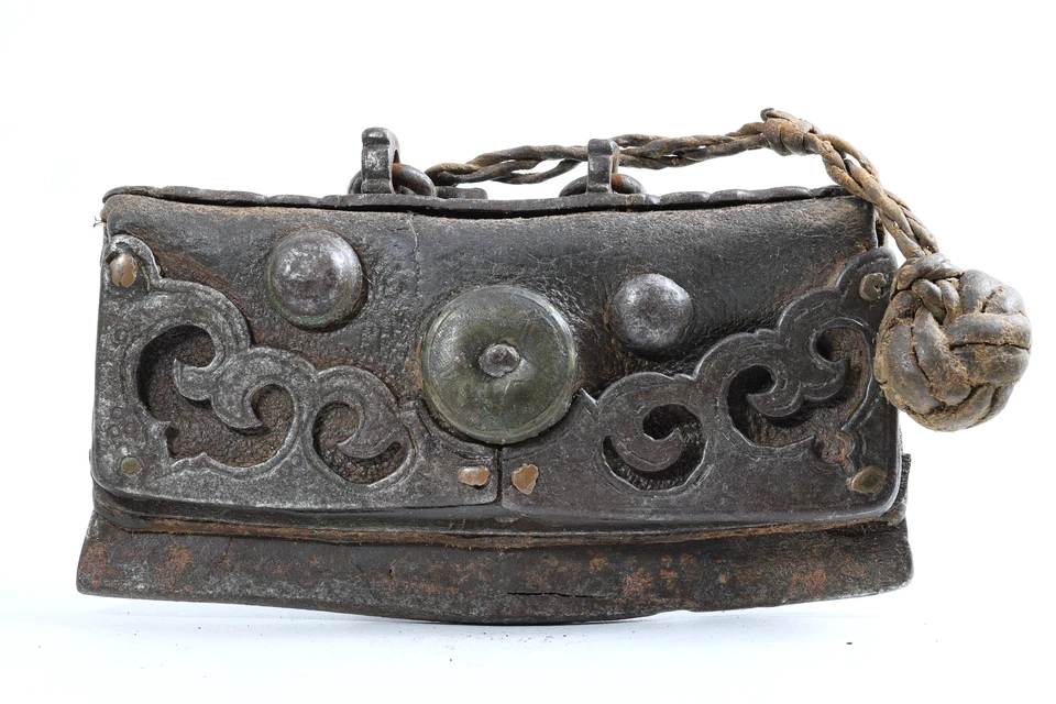 Antique Tibetan Mechak (Chuckmuck) Flint & Steel Fire Pouch, 19th–20th C. - Image 1 of 4