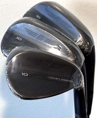 Titleist Vokey SM10 Jet Black Wedge Set 52-12, 56-10, 60-10 Steel RH NEW! - Image 1 of 4