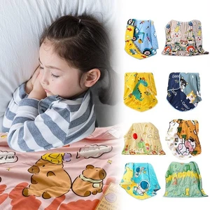 Washable Children Blanket 110×145cm Nap Blanket Cartoon Baby Quilt - Picture 1 of 16