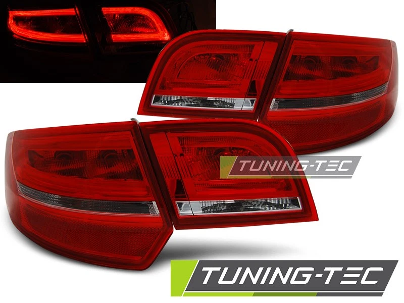 TUNING-TEC Coppia Set Fari Fanali tuning LED rosso bianco adatti audi A3 8p 04-08 Sportback