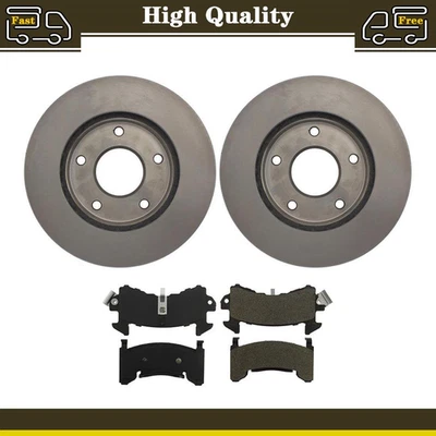 Brake Pads Set Disc Rotors For Buick Riviera 1979-1985 For GMC S15 1983-1990 - Image 1 of 4