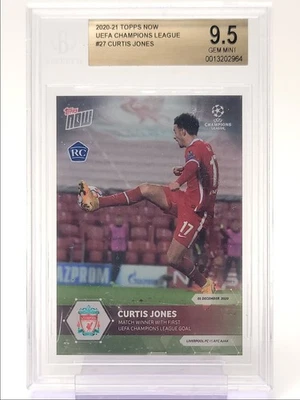 CURTIS JONES 2020 TOPPS NOW UCL ROOKIE A RC BGS 9.5 Q5860 - Image 1 of 2