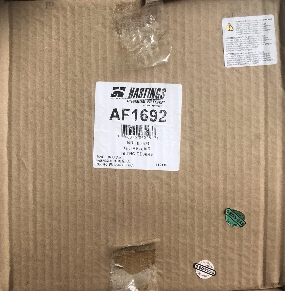 Air Filter - Hastings AF1692 ( Baldwin CA5500) for Kenworth - Image 1 of 1