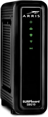 ARRIS SBG10 Surfboard Dual-Band Home Cable Modem Router Combo AC1600 - Black - Image 1 of 4
