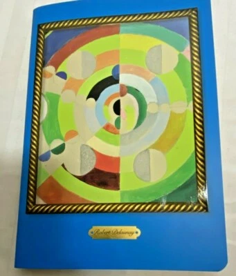 Blank EXERCISE BOOK, blue with Robert Delaunay art on Cover, 21 x 14.5 (A5) - Image 1 of 3