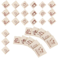  100 Pcs Custom Tags for Clothes Labels Clothing Embroidered