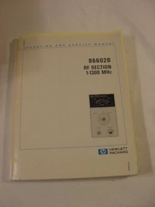 VTG MANUAL - HEWLETT PACKARD HP 86602B RF SECTION 1-1300 MHz OPERATING SERVICE - Picture 1 of 3