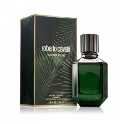 Roberto Cavalli Paradise encontrado por Roberto Cavalli 2,5 OZ EDT para hombre nuevo en caja Foto 1 de 2