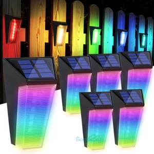 2/4/6PCS Lamparas 6 LED Solar Luces Solares Para Exteriores Patio Luz De Pared - Picture 1 of 20