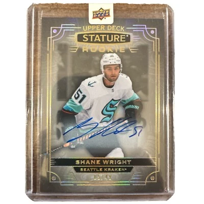 22-23 Upper Deck Stature Shane Wright #106 Rookie Auto 05/49 - Image 1 of 2