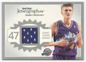 2003-04 Autographics Jerseygraphics Silver Andrei Kirilenko Jersey 1 color - Picture 1 of 2