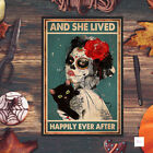 Affiche And She Lived Happily Ever After méchante sorcière Halloween art Halloween...