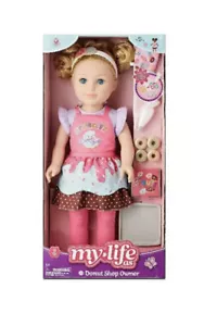 My Life As 18 Zoll beweglich Donut Shop Besitzer Puppe blondes Haar NEU - Bild 1 von 12