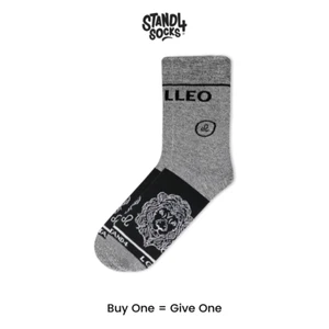 Calze Zodiaco Leone - Cotone Grigio Nero | Unisex | Oroscopo - Foto 1 di 2