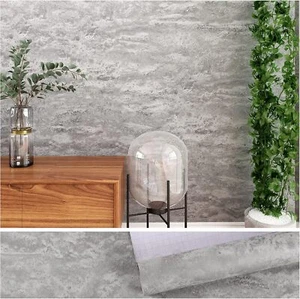 VEELIKE Klebefolie dicke Tapete 60x900cm in Betonoptik Grau, Vinyl Selbstklebend - Bild 1 von 10