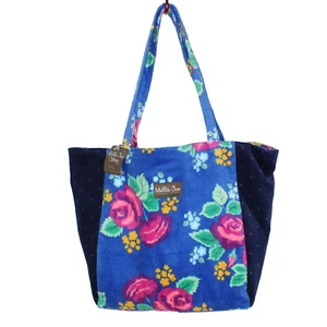 Matilda Jane Sweet Sunshine Tote Beach Pool Shopping 13x5x15 Day Bag Blue Floral - Picture 1 of 12