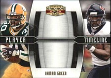 2008 Donruss Gridiron Gear Player Timeline Gold #14 Ahman Green Packers C48447
