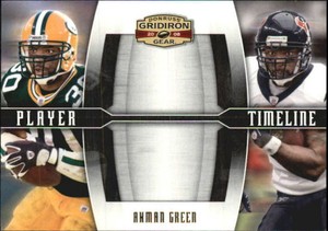 2008 Donruss Gridiron Gear Player Timeline Gold #14 Ahman Green Packers C48447