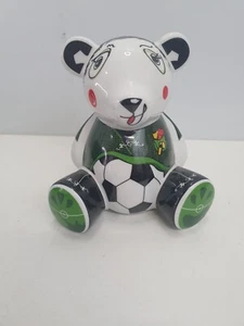 TEDDY Bear Money Box Bank Limited RITZENHOFF Decor Przybylska Football Referee - Picture 1 of 8