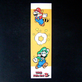 Official Nintendo Super Mario Bros. 3 Bookmark 1990 Rare Vintage NES 90s 80s