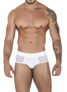 CLEVER MENS NYLON BERNA BRIEFS UNDERPANTS BRIEFS WHITE NIP UK M - Picture 1 of 7
