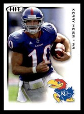Kerry Meier 2010 SAGE HIT  Card #86 Kansas Jayhawks