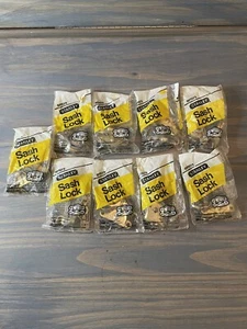 Sash Lock 81-8030 Satin Brass SP7073 Stanley lot of 9 - Picture 1 of 6