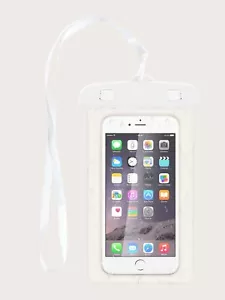 WATERPROOF PHONE CASE/UNIVERSAL SIZING.FITS 99% OF PHONES(WHITE)FREE DELIVERY - Picture 1 of 4
