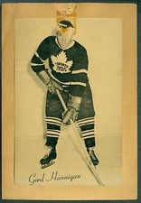 Gord Hannigan 1944-64 Group 2 Beehive '44 Hockey Photo GVG Toronto Maple Leafs