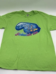 Pokemon World Championship Honolulu Hawaii 2024 T- Shirt Size Large Lime Green - Picture 1 of 7