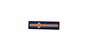 Patch printed embroidered travel souvenir biker backpack flag aland aaland - Picture 1 of 1