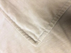 NEU Pottery Barn Rich WASHED VELVET Kissenbezug 24" Quadrat Beige Herbst Neu mit Etikett - Bild 1 von 4