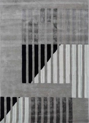 New Modern design Hand tufted Rug classic gray Nz Wool Area Rug Living Room rug - Image 1 of 4