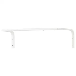 Brand New IKEA Wall Mounted Clothes Rail Adjustable Bar Hanging Rack White 60-90 - Picture 1 of 5
