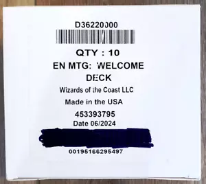 MTG WELCOME DECK DISPLAY OF 10 WIAARDS OF THE COAST RELEASE DATE 6/2024 - Bild 1 von 1