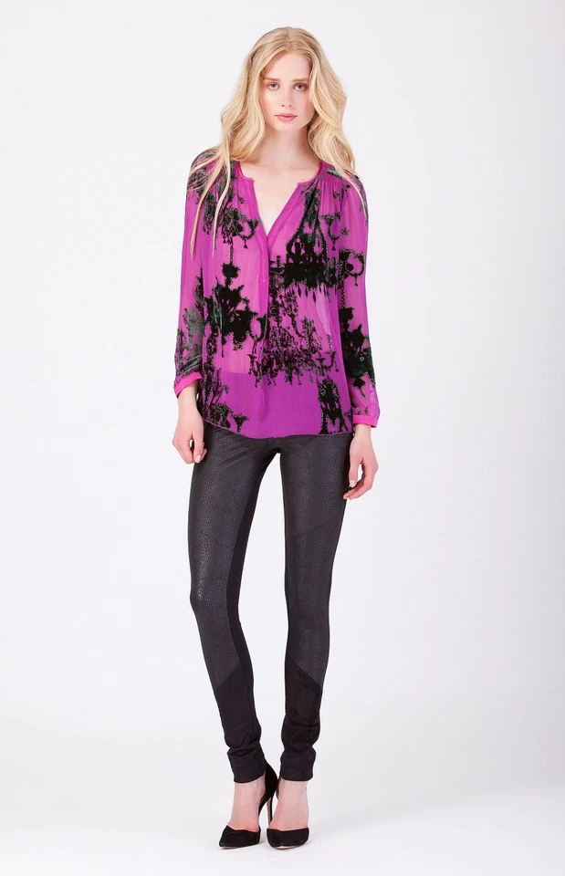 Leggings elásticos de gamuza Hale Bob | Beige Marrón Azul XS NUEVOS CON ETIQUETAS 3AGL8138 * Foto 1 de 4