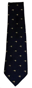 Vintage Australian Tie Company Blue Embroidered Kangaroo Polyester Neck Tie - Picture 1 of 3