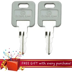 1 Pair (2 keys) Global Link Precut Key Coded G391 RV Camper Keys - Picture 1 of 2