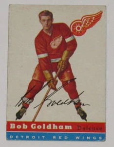 1954-55 Topps Hockey Bob Goldham Card #4 Vg-Ex - Picture 1 of 2