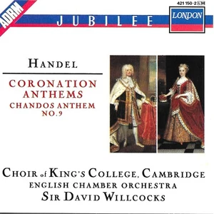 HANDEL CORONATION ANTHEMS DAVID WILLCOCKS KING'S COLLEGE CHOIR - Bild 1 von 1