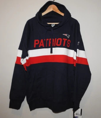 New England Patriots Hands High Hooded Sweatshirt New Mens Size LARGE - Image 1 of 2