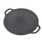 BBQ Pan Round Shape High Thermal Conductivity Aluminum Material Glossy Appeara ^
