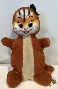 Vintage Rubber Face Chipmunk Stofftier Jee Bee Creation Plüsch Musical Works Rarität - Bild 1 von 16
