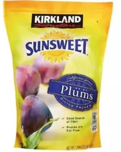 KIRKLAND SUNSWEET Dried Plums Pitted Prunes 3.5 lb BAG Sealed Bags New - Picture 1 of 5