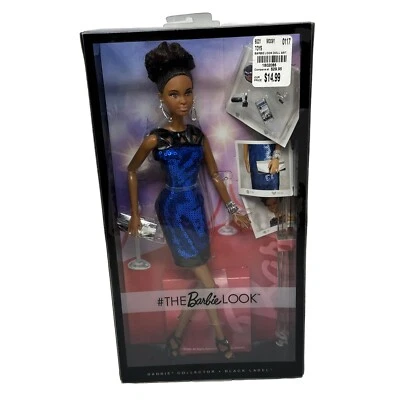 BARBIE LOOK NIGHT OUT-AA СИНЕЕ ПЛАТЬЕ С БЛЕСТКАМИ НОВОЕ В КОРОБКЕ - Изображение 1 из 4