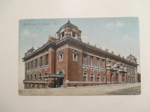 St Joseph Missouri Postkarte Auditorium 1910 MO - Bild 1 von 2