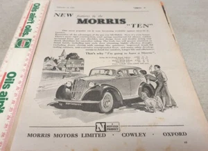 Anuncio de venta original Morris Ten 10 1945-1946 - Imagen 1 de 1