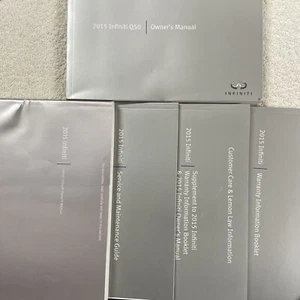 2015 INFINITI Q50 SEDAN AWD OWNER'S MANUAL BOOKS GUIDE w/CASE & QUICK REF - NEW - Bild 1 von 6