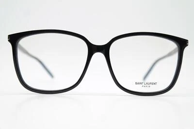 Lunettes Saint Laurent SL 453 Noir Argent Oval Monture De Lunettes Neuves - Photo 1/4